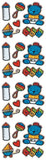 Jillson Roberts Prismatic Stickers, Baby Boy and Teddy, 12Sheet -Count (S7229)