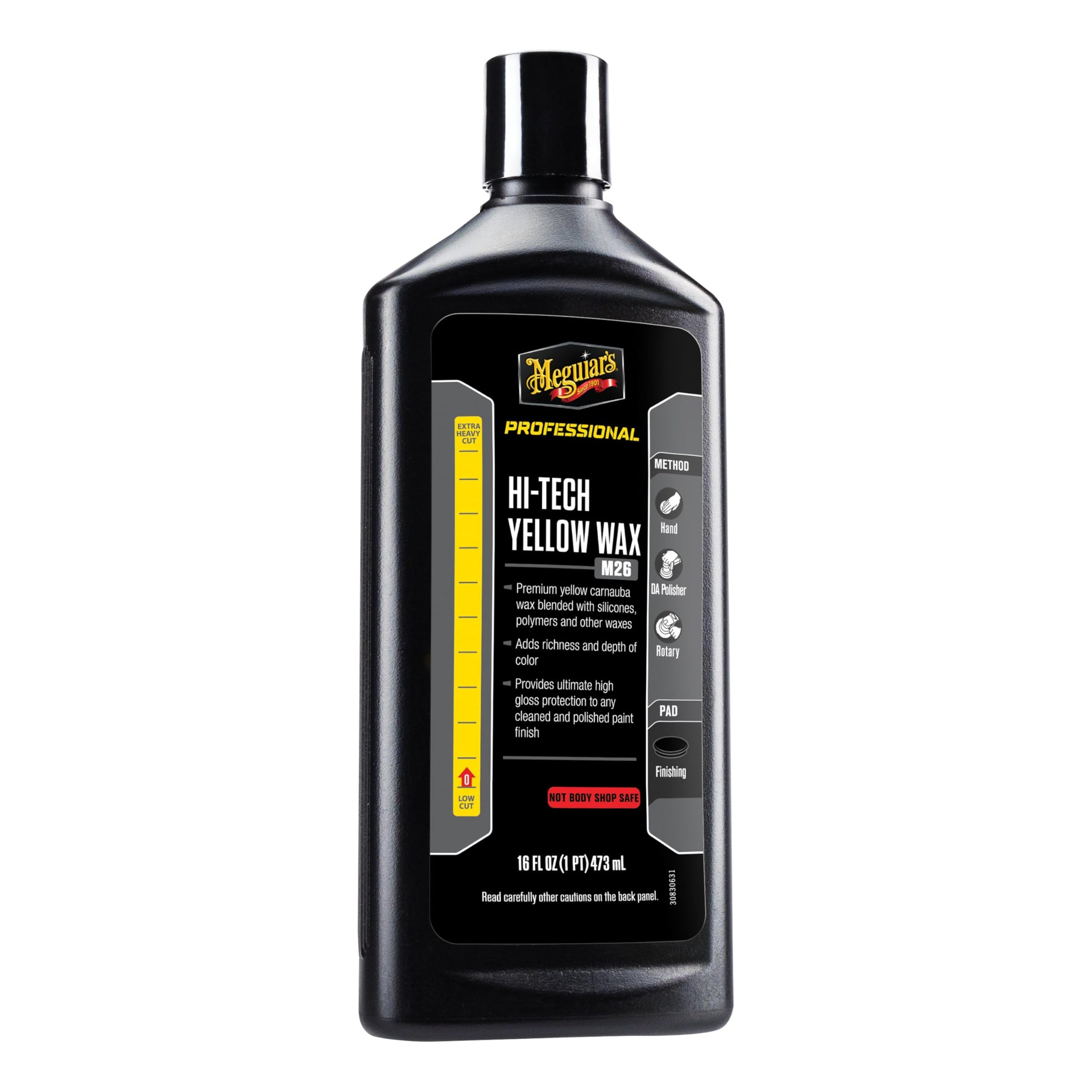 Meguiar  S M2616 Mirror Glaze Hi-Tech Yellow Wax, 16 Fluid Ounces, 1 Pack