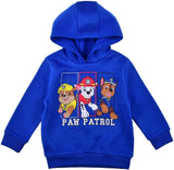 Paw Patrol Nickelodeon Chase, Rubble and Marshall Boys Hoodie for Toddlers and Big Kids Blue