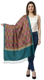 Soul Essence Womens Woollen Kashmiri Embroided Stole (Vch20170, Blue, Free Size)
