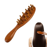 Loc Brush for Dreads, Comfortable Massage Comb, Scraping Massage Tools Wide Tooth Comb, Elegant Wood, Comfortable to Hold, Suita