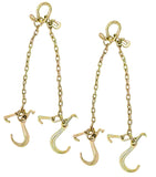 Mytee Products G70 V Chain Bridle w/ 8 Medium J Hooks, T Hook & JHook w/Grab Hooks 2 Legs Wrecker (2 Pack)