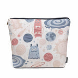 Kalygon Woman Makeup Bag Galaxy, Cosmic Aliens Planets Stars Galaxy Space Makeup Bags Travel Cosmetic Bags Toiletry Makeup Organ