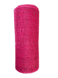 Craig Bachman 10 Poly Burlap Mesh: Fuchsia Pink (10 Yards) Floral Arrangement Valentines Day Wreath Making Burlap Ribbon Mesh