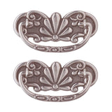 Cabinet Pull Pewter Solid Brass Scalloped Bail Pack of 2 Renovators Supply