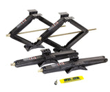 ROCKMAN RV Camper Trailer Stabilizer Leveling Scissor Jacks w/Socket & Level 24 5000lbs Set 4