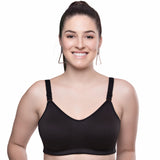 Trylo Riza Superfit Women'S Non Wired Non Padded Dual Layered Premium Fabric Bra Available In C To G Cups Sizes 32 To 42 & Available In 8 Color,EBONY,38,B09FY2LNZ1