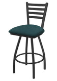 XL 410 Jackie 36 Swivel Extra Tall Bar Stool with Pewter Finish and Graph Tidal Seat