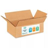 Medium Moving & Shipping Boxes 10 x 6 x 3 inches (10-Pack) - Extra Strength 200 lb vs Regular - Corrugated Cardboard Boxes for U