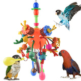 KATUMO Bird Toys, Parrot Toys Parakeet Foraging Shredder Hanging Toys Bird Ball Treats for Conure Mini Macaw Cockatiel Lovebird 