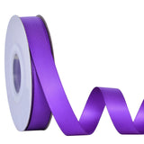 Ribest Purple Double Faced Satin Ribbon, 5/8 Inch 25 Yard Continuous Ribbon for Crafts Gift Wrapping Hair Bows Wedding Party Dec