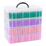 VTG Diamond Painting Storage Containers with 320 Grids Diamond Art Storage Bead Organizer Painting Accessories DIY Jewelry Craft