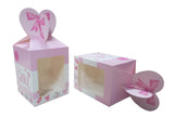 Foldable Gift Packaging Paper Boxes, Blue Baby Shower Print