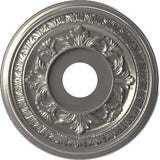 Ekena Millwork 16OD x 3 1/2ID x 1P Baltimore Thermoformed PVC Ceiling Medallion (Fits Canopies up to 6 1/2), Aged Dark Steel