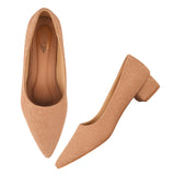 Shoetopia Embellished Shimmery Tan Pumps For Women & Girls /Eu39,Tan,6,B0DZVMKYC9