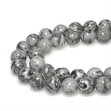 MJDCB AAA Natural Map Stone Beads Gray Picasso Stone Beads for DIY Bracelet Making 15 (12mm)