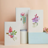 Doodle Pastel Petals Set Of 3 Softbound B6 Undated Notebook Diary | 2 B6 Ruled Diaries & 1 B6 Unruled Diary | 7 * 4.75 Inches, 6