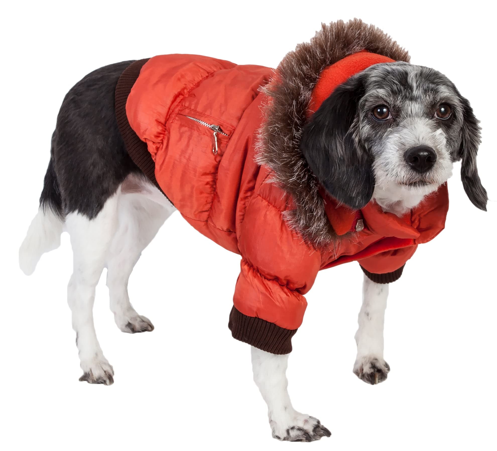 Pet Life A Metallic Fashion Pet Parka Coat