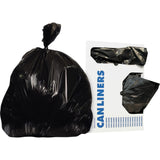 Heritage Bag Linear LowDensity 0.35mil Can Liners, 24 x 32, Black, 500 Bags Per Case