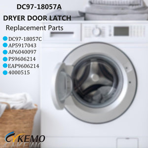 (???????? ??????????????) DC97-18057A DC97-18057C Dryer Door Latch Assembly - Compatible with Sam-sung Dryers Replace Parts 4000