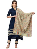 Swi With Label WomenS Kani Woven Design Wool Stole_St1360 (Pista)