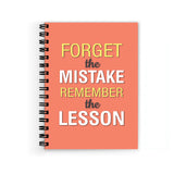 Plan To Gift Forget The Mistake Spiral Wiro Unruled Blank Pages Notebook Diary Journal Drawing Book SizeA5(6X9 Inches) (Forget 