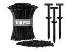 The Demon Closet150 Pcs Nylon Universal Cable Tie Buckle Grip Auto Zip Tie Buckles With Pin & Button Design, Snap Fit Nylon Fa