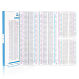 4PCS Breadboards Kit Include 2PCS 830 Point 2PCS 400 Point Solderless Breadboards for Proto Shield Distribution Connecting Block