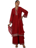 Libas Women'S Georgette Kurta Sets (48874_Red_M)