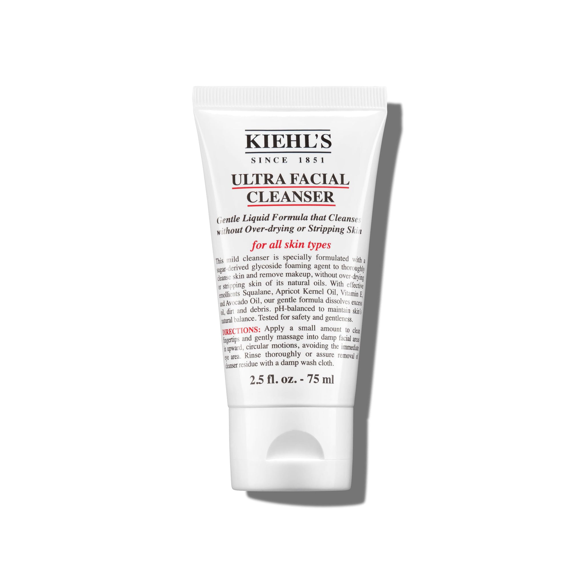 Kiehl's Ultra Facial Cleanser, Lightweight Foamy Facial Cleanser, Enriched Formula that Replenishes Skin Barrier, Gently Exfolia