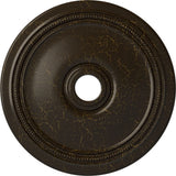 Ekena Millwork CM24DISHC Diane Ceiling Medallion, 24OD x 3 5/8ID x 1 1/4P (Fits Canopies up to 6 1/4), Hand-Painted Stone Hearth