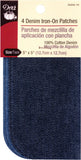 Dritz 5524270 Patches, IronOn, Denim, Light & Dark Blue, 5 x 5Inch (4Count)