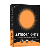 Astrobrights Color Card Stock, 8 1/2 x 11, FSC Certified, 65 Lb, Cosmic Orange, Pack Of 250