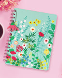DOODLE Hard Bound Spiral Notebook Diary with Bookmark Dangler and Sticker Pages I B5 I Undated I 160 Ruled Pages I 80 GSM (Flora