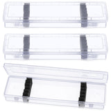 3 Pcs Paint Brush Storage Containers with Foam Inserts, Paint Brush Organizers Holders Portable Drawing Tool Case Small Storage