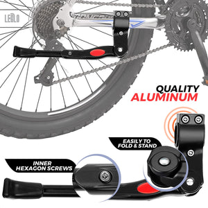 Bike Kickstand for Mountain Bike - Adjustable Bicycle Accessories for Adult Bikes Side Stand Bicycle Kickstand Mountain Bike Sid