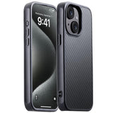 GESIHOPY Carbon Fiber for iPhone 13/14 Case Compatible with MagSafe,Slim & Light Case,Aramid Fiber with Military-Grade Drop Cove
