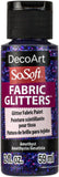 Deco Art SoSoft Fabric Glitters Acrylic Paint 2oz-Amethyst