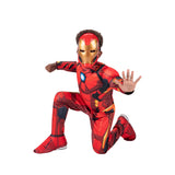MARVEL Boys Deluxe Iron Man Costume, Kids Tony Stark Superhero Halloween Costume, Child - Officially Licensed Large