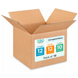 Medium Moving & Shipping Boxes 12x12x10 inches (10-Pack) - Extra Strength 200 lb vs Regular - Corrugated Boxes for Packaging - C