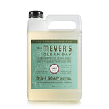 MRS. MEYERS CLEAN DAY Liquid Dish Soap Refill, Biodegradable Formula, Basil, 48 fl. oz
