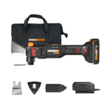 Worx Nitro 20V Cordless Oscillating Multi Tool with 5 Oscillation Angle, VibraFree Technology, Slim-body Design, 2.0 Ah Battery 