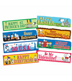 Eureka Peanuts Year of Holidays Mini Bulletin Board Set Large