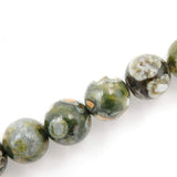 Malahill Gemstone Beads for Jewelry Making, Sold per Bag 5 Strands Inside, Rhyolite 6mm