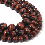 Yochus 60pcs Red Tiger Eye Beads