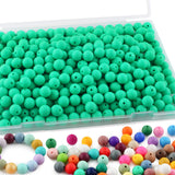 Sunrony 240Pcs 12mm Silicone Beads for Keychain Making, Round Silicone Beads for Pens and Necklace Bracelet Crafts Making(Dark G