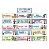 ECOMISTIQ 16Pcs Classroom Rules Educational Posters Teacher Good Habits Manners Charts| Other Toys| |Toys & Hobbies