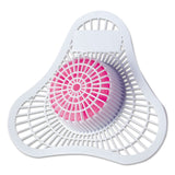 HOSPECO Health Gards Urinal Screen With Non-Para Block, Cherry Scent, White/pink, Cherry, Dozen