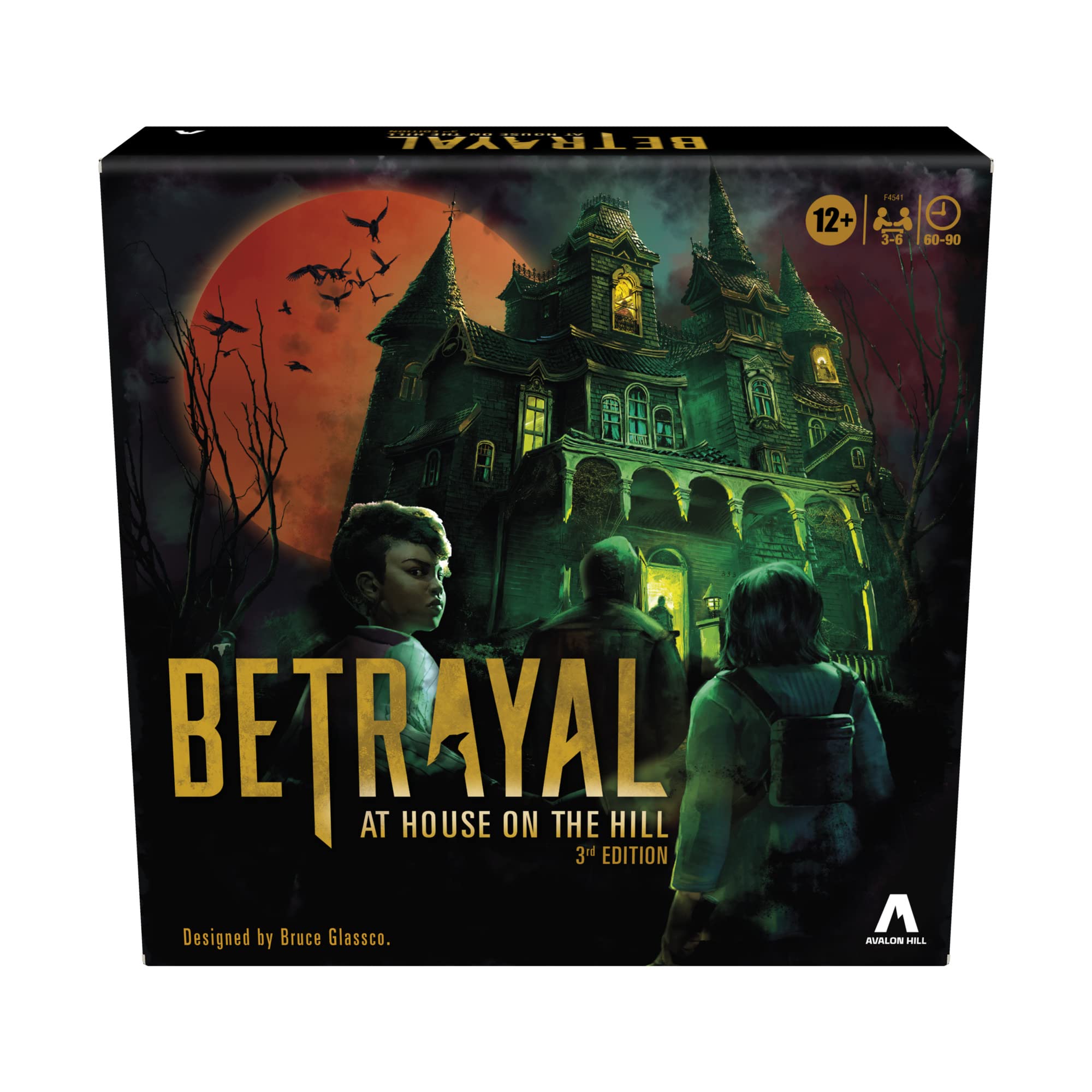 Avalon Hill Hasbro Gaming Betrayal At The House On The Hill 3Rd Edition Cooperative Board Game,Ages 12 And Up,3-6 Players,50 Chi