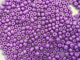 Large Czech Glass Seed Beads Size:6/0 40 gr / 1.4 oz (Light Purple Opaque)